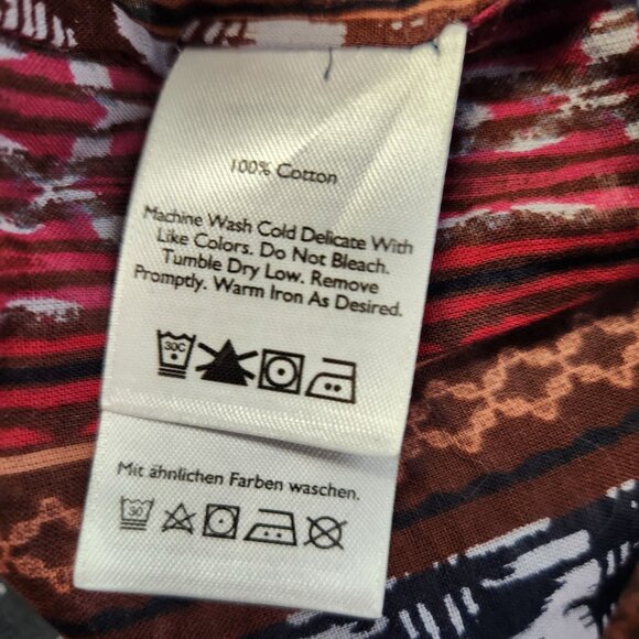 Eddie Bauer Women's S Sheer Key Hole Long Sleeve Pullover Blouse 2200 - Picture 4 of 8